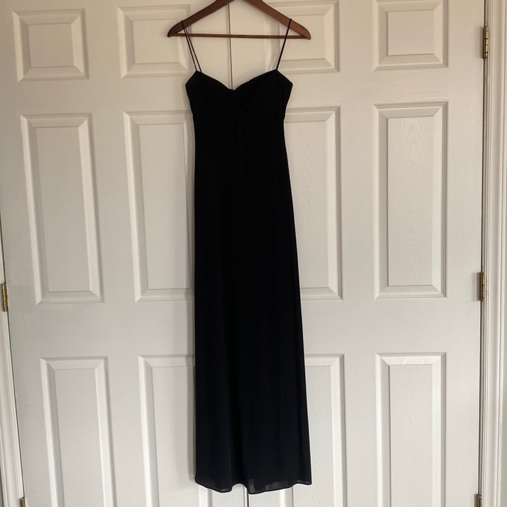 Long black evening dress by Laundry